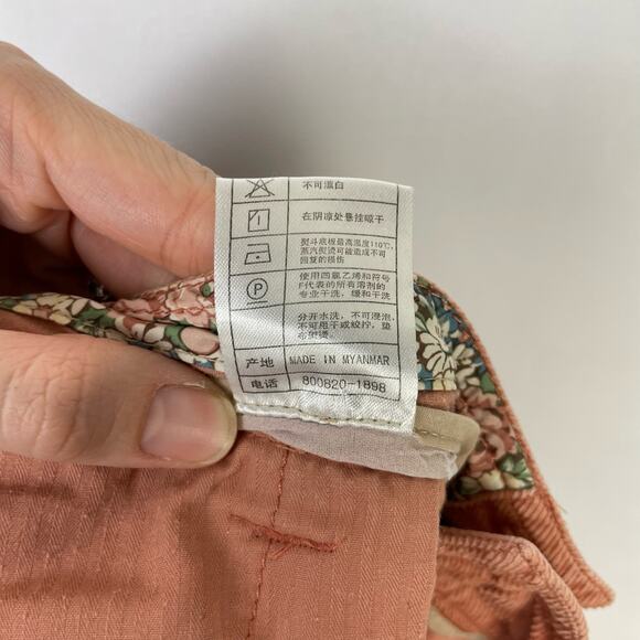 Teenie Weenie | Natural Bear's Garden Pink Corduroy Baggy Embroidered Bear Pants - Picture 9 of 9